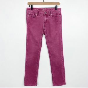 Ann Taylor LOFT Purple Size 2 Petite Modern Straight Corduroy Pants